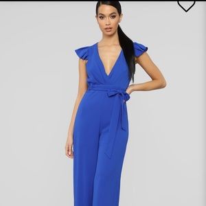 Fashion Nova Blue Jumpsuit-Brand New w/Tags